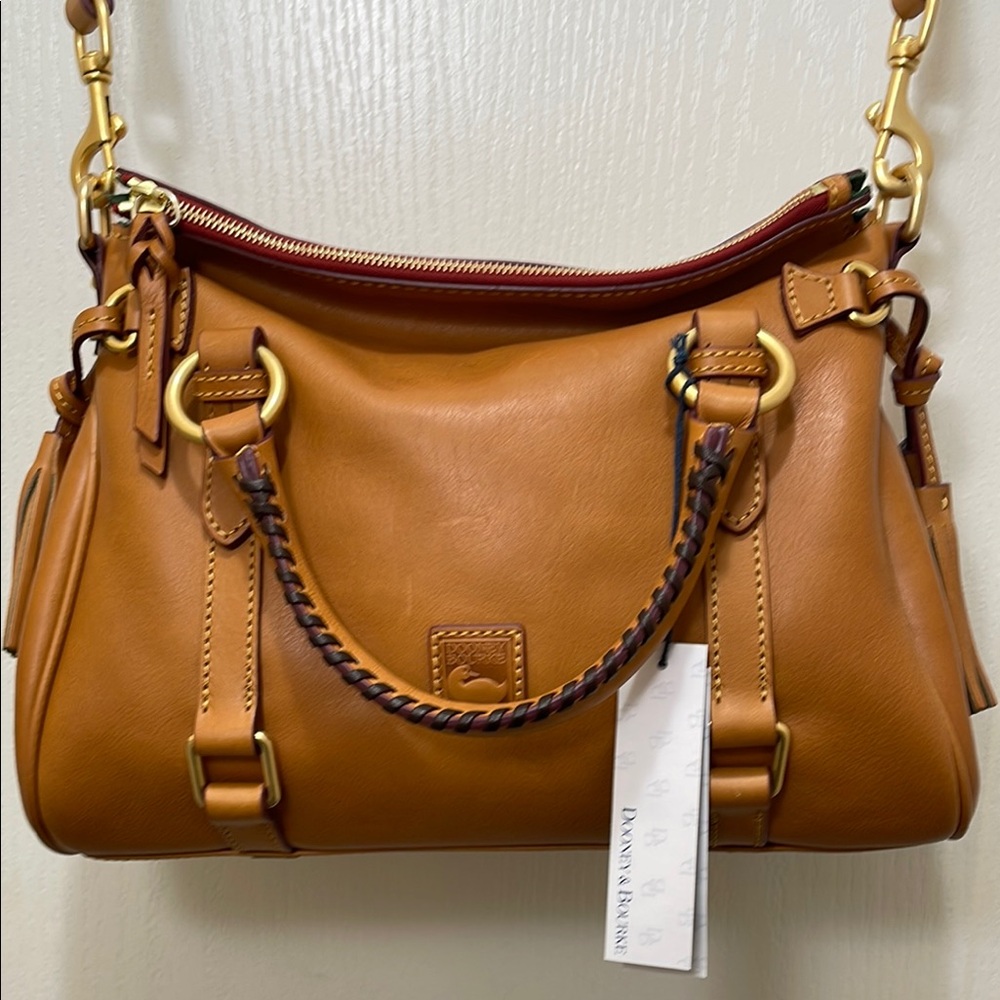 Dooney & Bourke natural florentine Leather Satchel